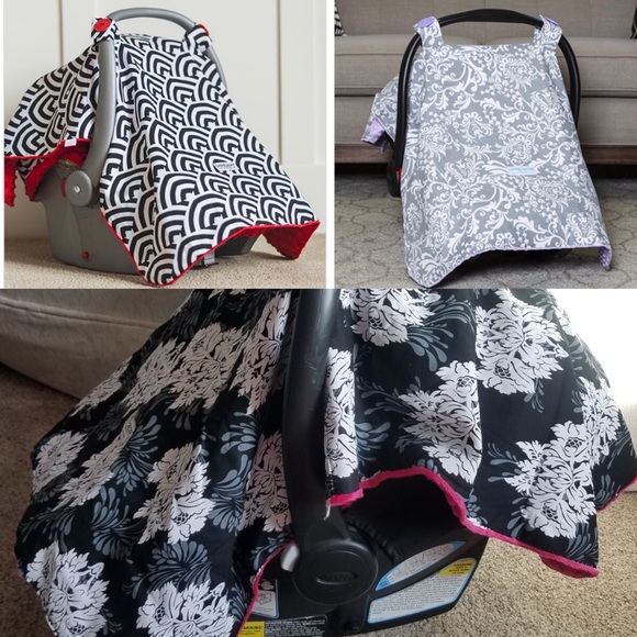 Carseat Canopy Covers – Variety Print Options - Picture 1 of 5